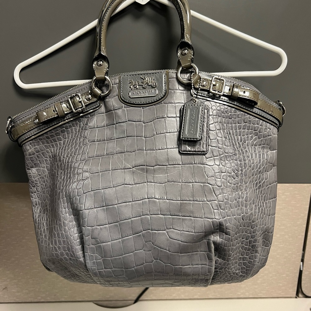 COPY - Coach Madison Crocodile Lindsey Satchel